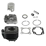 LEXIANG 70cc 2 Stroke Big Bore Cylinder Kit For Scooters forJOG for Minarelli Clone Motors 10mm Pin 47mm Cylinder Head Base Gasket