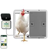 Omlet Smart Automatic Chicken Coop Door | Wi-Fi Enabled | Programmable with App or Control Panel | Operated by Light Sensor or Timer | Mains or Battery Powered | Safety Sensors | Easy to Install Grey