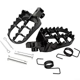 Zilimontt Aluminium Motocross Bike Foot Pegs Kit, Lightweight Design for Enhanced Rider Stability and Control, Compatible with for 50cc 70cc 90cc 110cc 125cc