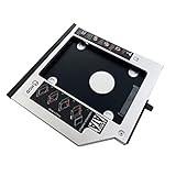 2nd HDD SSD Hard Drive Caddy Adapter for Lenovo Thinkpad T400 T400s T500 T410 T410s T410i T410si T420s T420si T430s T430si W500 X200 X201 X220 UltraBase (T400)