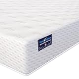 BEDZONLINE Memory Foam Mattress - 3ft Single Size (190 x 90 x 11 cm) | Firm with Therma-Pure & Reflex Foams | Orthopaedic Sleep Support | UK Made, Breathable & Hypoallergenic