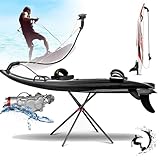 JMbpkduHs Carbon Fiber High Speed Jet Surf Board,8.5kw Gasoline Power Surfboard,55km/H, 120kg Load Bearing,With 3.5l Fuel Tank and 5 Removable Fins,Can Last About 100 Kilometers