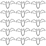 15pcs Paper Clips and Binder Clips, Bat-Shaped Clips, Black Metal Creative Paper Clips for Office and School, Unique Animal Design Clip for Notes, Bookmarks, Documents, Paperclips