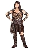 Plus Size Deluxe Xena Warrior Princess Women's Fancy Dress Costume 2X