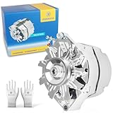 New Chrome 1 Wire Self Exciting Alternator High Output 120Amp Replacement for GM 305 350 BBC SBC 10SI for Chevy for Buick Street Rod Hot Rod