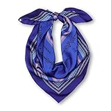 CIATAU Luxury 100% Silk Scarf for Women – Elegant Folk-Inspired Pattern, Soft & Lightweight, 35" Square, Gift for Her, Purple, 35 inches square