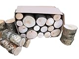 Box of Decorative Logs 15cm Kiln Dried Full Round Display Logs Fine Sawn Ends…