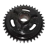 AEspares 38 TEETH REAR BRAKE WHEEL SPROCKET 3 VANE FITS FOR ROYAL ENFIELD 110311