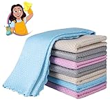JNGTKL Glass Cleaning Cloth, 8 Pieces 30cm*30cm Of Stylish And Exquisite Cleaning Cloths, Uniquely Designed Glass Cleaning Cloth, Suitable For Cleaning Cars, Furniture(Random Color)