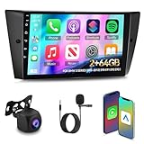 [2G+64G] Car Radio for BMW 3 Series 328i 335i 325i 2005-2011 (E90/E91/E92/E93), Android Touch Screen Car Play BMW 328i Stereo, Carplay/Android Auto/EQ Audio/SWC/Bluetooth