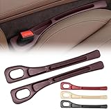2 Pcs Car Seat Gap Filler Organiser for BMW 5 Series 5er Serie 5 E60 E61 F10 F11 F07 F18 G30 G31 G38 G60 G61 G68, Vehicle Mounted Gap Leak Proof Filling Strip Car Seat Gap Plug Strip,Brown