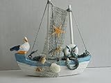 Wooden Fishing Boat Ornament