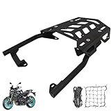 Heavy Duty Motorcycle Luggage Rack Compatible with YAMAHA MT-09 Tracer 900/GT 2018 2019 2020 Cargo Carrier Powder Coated Sturdy 100 lbs Capacity Top Box Holder Support Bracket with 2pcs Nets