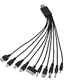 10-in-1 Universal Multiple USB Charger Cable All‑in‑One Multi Charging Cable with 10 Adapters for iPhone, Samsung Galaxy, Huawei, OnePlus, Kindle, LG, Android, Compact, High‑Speed Data Solution