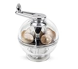 PEUGEOT - Tidore 11 cm Nutmeg Grinder - with Storage Compartment - Acrylic - Made in France - Transparent Colour