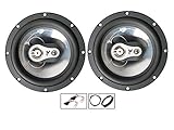 Malita Golf MK4 Speaker upgrade Front Door Fli car speakers 6.5" 17cm + Rings 210W