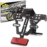 Universal license plate holder compatible with KTM Duke 125, 200, 690, KTM 620 E Duke