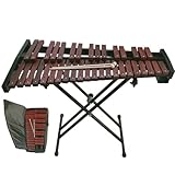 37 Key Xylophone Glockenspiel Professional Wooden Glockenspiel Xylophone with Adjustable Stand and Gig Bag for Adult Beginner Students