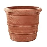 Round Wood Trading Terracini Florentine Plant Flower Pot, Terracotta, 30 cm