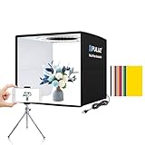 PULUZ Mini Light Box Photography, 25cm Portable Folding Mini Photo Studio Box Tent kit with 104pcs LED Lights CRI ≥97+6 Kinds Double-sided Colors Backgrounds for Small Size Products Lightbox