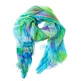 Millie & Boo Hand Painted Mulberry Silk Scarf Multi Coloured 170x75cm with Gift Box - Perfect Birthday Gifts for Women, Holiday Essentials, Thoughtful Gifts for Women