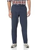 Amazon Essentials Men's Straight-Fit Wrinkle-Resistant Flat-Front Chino Trouser, Navy, 38W / 28L