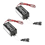 CGEAMDY 2 Pieces CCFL Angel Eyes Inverter Ballast, Spare Angel Eyes Inverter, Waterproof 12v CCFL Inverter Spare Ballast Halo Angel Eyes Rings Kit, Automotive Lamp Replacement Accessories