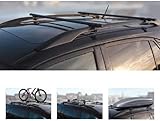 135cm Long Steel Roof Bars Lockable Anti Theft Car Roof Bar Rails For Volvo V70 (2007-2016)