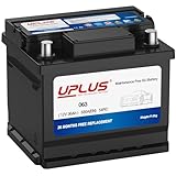 UPLUS 063 Car Battery, 12V 36Ah Maintenance Free Automotive Battery, 330A 54RC, for standard non-start-stop vehicles 206L x 174W x 176H(mm)