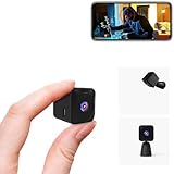 AOBOCAM Mini WiFi Spy Camera 4K HD Hidden Camera - Wireless Indoor Security Cam with Night Vision 6H Battery Life/Motion Detection/Real-Time Video/Cloud&SD Storage for Home Surveillance (Black 1)