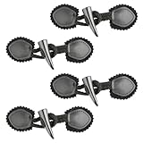 Thyonta 4 Pairs Toggle Buttons - PU Leather Duffle Coat Toggles丨Coat Jacket Closure Buttons for Shawl Clothes Sewing DIY Apparel Crafts
