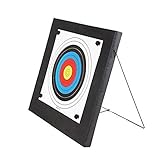 DNA Leisure Foam Archery Target 60x60x4.8cm – Durable Training Target for Bows & Crossbows with Metal Stand