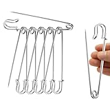 4 Inch Large Safety Fasteners, Metal Kilt and Nappy Clips, Large Steel Locking Fasteners for Crafts, Dressmaking, Jewelry, and Household Use