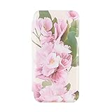 Ted Baker Flower Placement Mirror Folio Case for iPhone 15 - Cream Green Gold