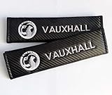 Carbon Fibre Effect Racing Style Seat Belt Pads. Corsa Astra Adam Grandland Insignia Mokka Movano Vivaro Zafira