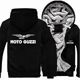 Men's Thermal Pullover For Moto Guzzi Zipper Winter Warm Hoodie Jackets Casual Comfy Sweatshirt Sports Fashion Fitness Outerwear With Pocket Gift,B-L