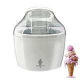 Sensio Home Ice Cream Maker Machine - Gelato Sorbet Frozen Yoghurt in 20 Minutes - Detachable Mixing Paddle - Easy to Operate – Voted Winner Independent Best Buy (White)