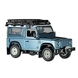 Britains 43217 Land Rover Defender With Roof Rack and Winch Collectable Vehicle, Car Toy Suitable From 3 Years, 43217, Blue