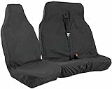 JHA 550 - HEAVY DUTY WATERPROOF BLACK VAN SEAT COVERS 2+1 FITS RENAULT MASTER AND TRAFFIC