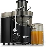 Juicer Machines, Juilist Juicers Whole Fruit and Vegetable Max Power 800W, Large 3” Feed Chute Juice Maker, 3 Speed Control, 400w Motor, Brush Included Easy to Clean