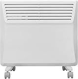 Devola Electric Panel Heater Low Energy Wall mounted Radiator 500W, Eco Warm Energy Efficient Technology, Floor stand & wall mount, Adjustable Thermostat with Programmable Timer, Lot 20, DVS500W