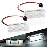 URAQT LED Number Plate Light, 2 Pcs Error Free License Lamp Taillight, 12V 6500K Rear Lamps for Ford Focus Fiesta Mondeo Kuga S-Max C-Max