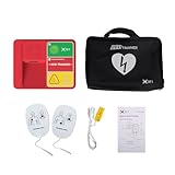 Defibrillator Trainer, XFT-120N AED Training Set CPR Trainer Device, English, French, Spanish, Brazilian Portuguese Voice Prompts, 5 Scenarios First Aid Training Kit for Defibrillator Trainee Beginner