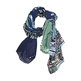 Use7 Fashion Lightweight Statue Of Liberty New York Night Chiffon Silk Long Scarf Shawl Wrap