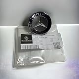 Mercedes Benz Genuine Vehicle Hood Star Emblem Badge (204-817-06-16, Chrome and Blue Laurel Wreath)