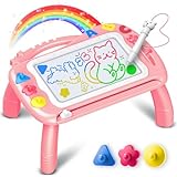 Hapikids Toys for 1 2 3 Year Old Girls Gifts, Magnetic Drawing Board 1st Birthday Gifts for Girls Gift for 1 2 3 Year Old Girl Toy Education Learning Toys Baby Birthday Presents for Kids Age 1-3