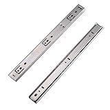 MOCNT 1 Pair (2 Piece) Heavy Duty 27mm Drawer Runners 12inch 300mm Drawer Rail Runners Ball Bearing Steel Drawer Slides Cabinet Sliding Extension Kitchen Desk Rail Runners