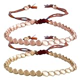 MUNSKT Handmade Tibetan Copper Beads Bracelet,2 PCS Buddhist Bracelet for Men and Women, Buddhist Good Luck Rope and Bangles Jewelry