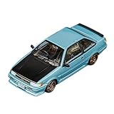 CYQOCD Collectible Race Car Model 1:64 For Toyota AE86 Corolla Levine Sedan Diecast Design Alloy Car Model Miniature Toy Collection Bedroom Decoration(Blue)