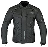 RIDEX Mens CJ3 Motorbike Motorcycle Jacket Windproof/Waterproof with CE Armours (2X-Large) Black